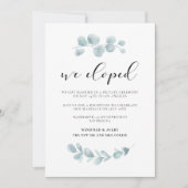 Nous avons fui faire-part mariage de verdure (Devant)