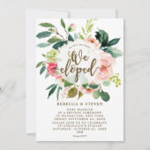 nous avons fui la verdure fleurie rose invitation (Devant)