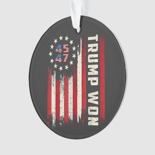 Nous avons gagné TRUMP INAUGURATION Drapeau améric (devant)