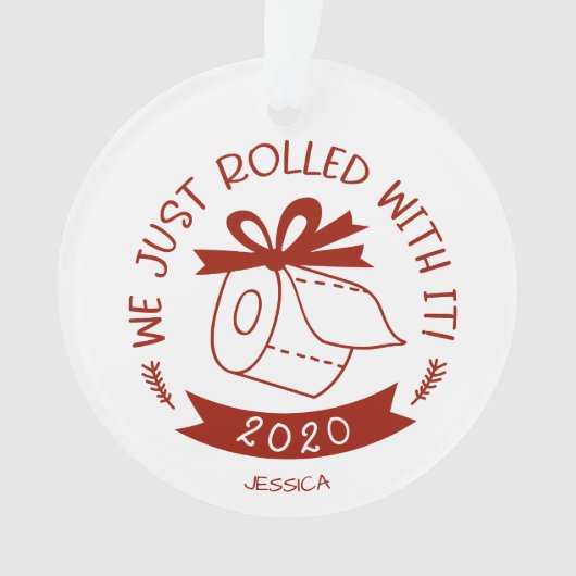 Nous avons juste roulé avec ça drôle Noël Covid (devant)