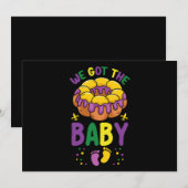 Nous Avons La Faire-part De Grossesse Mardi Gras (Devant / Derrière)