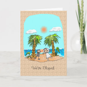 Nous avons le faire-part enfui pour se marier