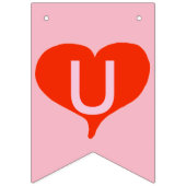 Nous avons lié la bannière de Bunting Mariage de K (Troisième drapeau)