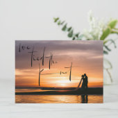 Nous avons lié le Faire-part d'Elopement de photo (Debout devant)