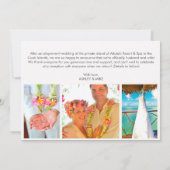 Nous avons lié le noeud | 4 Faire-part Mariage pho (Dos)