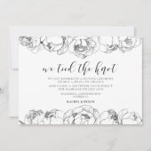 Nous avons lié le noeud Elegant Peonies faire-part (Devant)