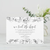 Nous avons lié le noeud Elegant Peonies faire-part (Debout devant)