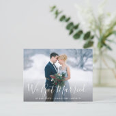 NOUS AVONS MARIÉ | Carte postale Faire-part mariag (Debout devant)