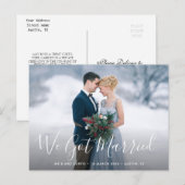 NOUS AVONS MARIÉ | Carte postale Faire-part mariag (Devant / Derrière)