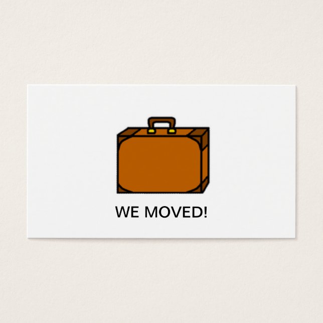 Nous avons modifié l'adresse (Devant)