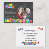 Nous avons Moved carte photo de l'aquarelle (Devant / Derrière)