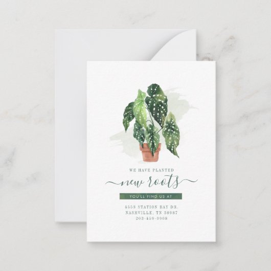 Nous avons Moved Watercolor Moving Faire-part (Devant)