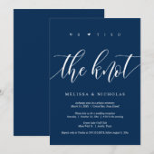 Nous avons noué le nœud, Faire-Part de Mariage Int (Devant / Derrière)