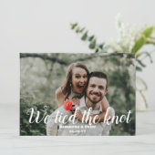 Nous avons noué le noeud | Faire-part Mariage phot (Debout devant)