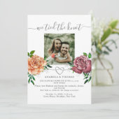 Nous avons noué le nœud floral Photo Invitation (Debout devant)