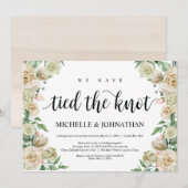 Nous avons noué le nœud, Invitation à la réception (Devant / Derrière)