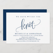 Nous avons noué le nœud, Invitation de fête de mar (Devant / Derrière)