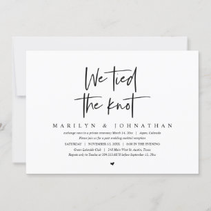 Nous avons noué le nœud, Invitation de mariage fug