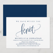 Nous avons noué le nœud, Invitation de mariage pou (Devant / Derrière)