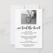 Nous avons noué le nœud Invitation Mariage en fuit (Dos)