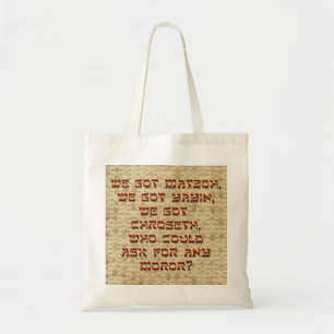 Nous avons obtenu le Matzoh… Sac fourre-tout