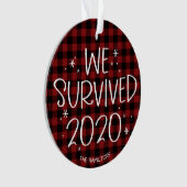 Nous avons survécu 2020 Drôle Covid Pandemic Noël (devant)