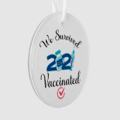 Nous avons survécu 2021 Vacciné drôle quarantaine (devant)