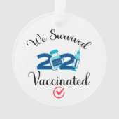 Nous avons survécu 2021 Vacciné drôle quarantaine (devant)