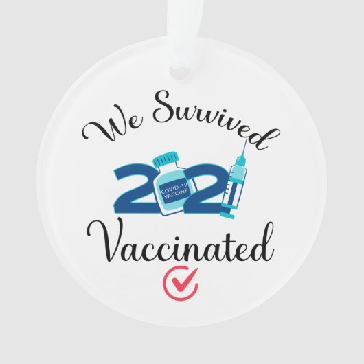 Nous avons survécu 2021 Vacciné drôle quarantaine (devant)