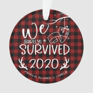 Nous avons survécu à Noël Covid drôle mignon 2020