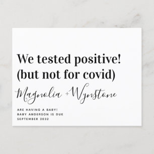 Nous avons testé une Faire-part de grossesse drôle