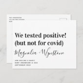 Nous avons testé une Faire-part de grossesse drôle (Devant / Derrière)