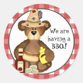 Nous avons un autocollant BBQ Bear (Devant)