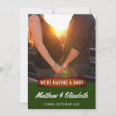 Nous avons un bébé | Photo Faire-part de grossesse (Devant)
