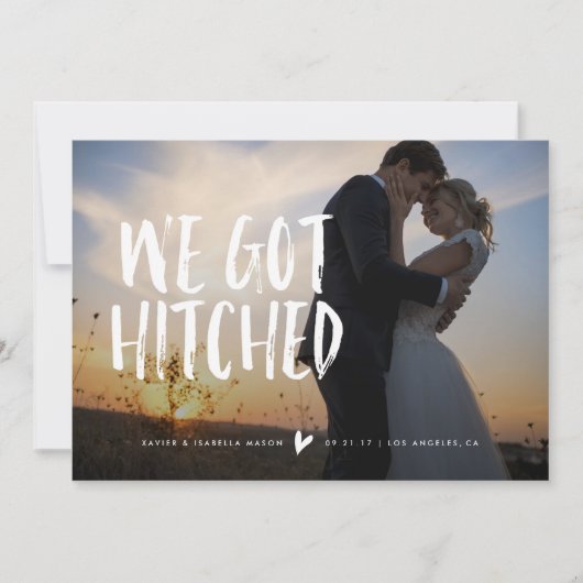 Nous Avons Un Faire-part Mariage Accroché (Devant)