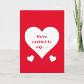 Nous avons une carte de Faire-part de grossesse po (Devant)