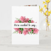 Nous avons une carte de Faire-part de grossesse po (Fleur jaune)