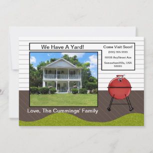 Nous Avons Une Faire-part De Déplacement De Jardin