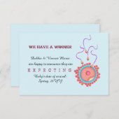 Nous avons une Faire-part de grossesse gagnante (Devant / Derrière)