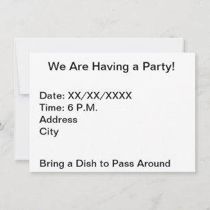 Nous avons une invitation personnalisée de fête