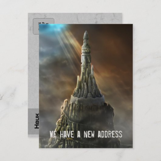 Nous avons une nouvelle adresse - Invitation posta (Devant / Derrière)