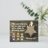 Nous Avons Vu Son Étoile, La Bible Verse Carte Pos (Debout devant)