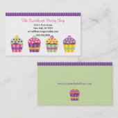 Nous carte de visite de petits gâteaux de "coeur" (Devant / Derrière)