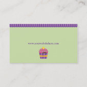 Nous carte de visite de petits gâteaux de "coeur" (Dos)