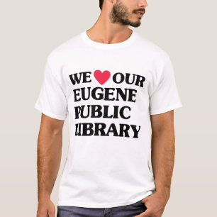 Nous (coeur) T-shirt de la bibliothèque publique E