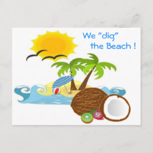 Nous "creusons" la Plage ! Carte postale