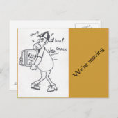 Nous déménageons Carte postale (Devant / Derrière)