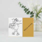 Nous déménageons Carte postale (Debout devant)