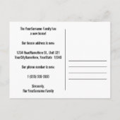 "NOUS DÉMÉNAGEONS !" Carte postale de changement d (Dos)