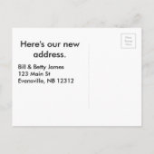 Nous déménageons la carte postale (Dos)